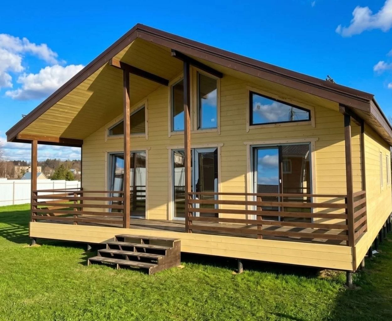 Проект «Скандинавия 8×10» — дом из СИП-панелей 88 м²